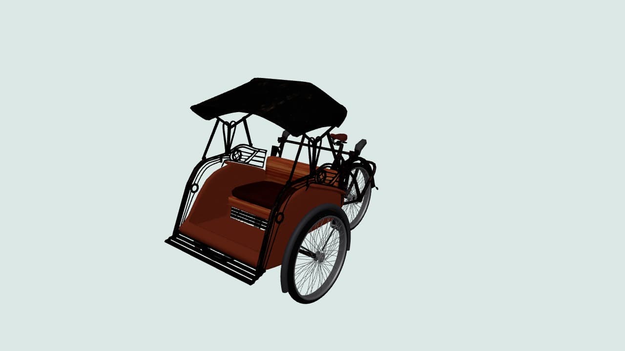 Becak Kayuh Indonesia