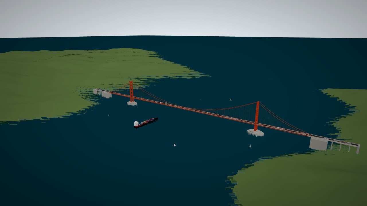 Golden Gate — Struktur Jembatan Gantung
