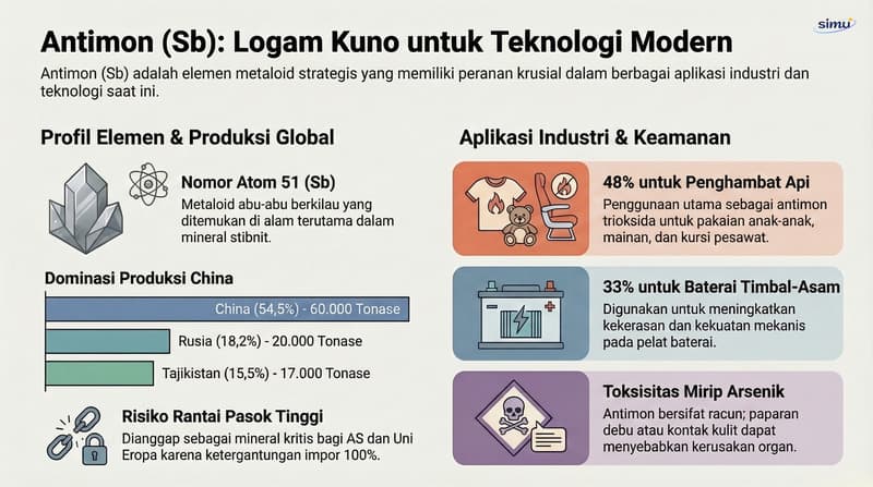 Kartu Unsur 51–75: Antimon sampai Renium — Set Infografis Siap Cetak