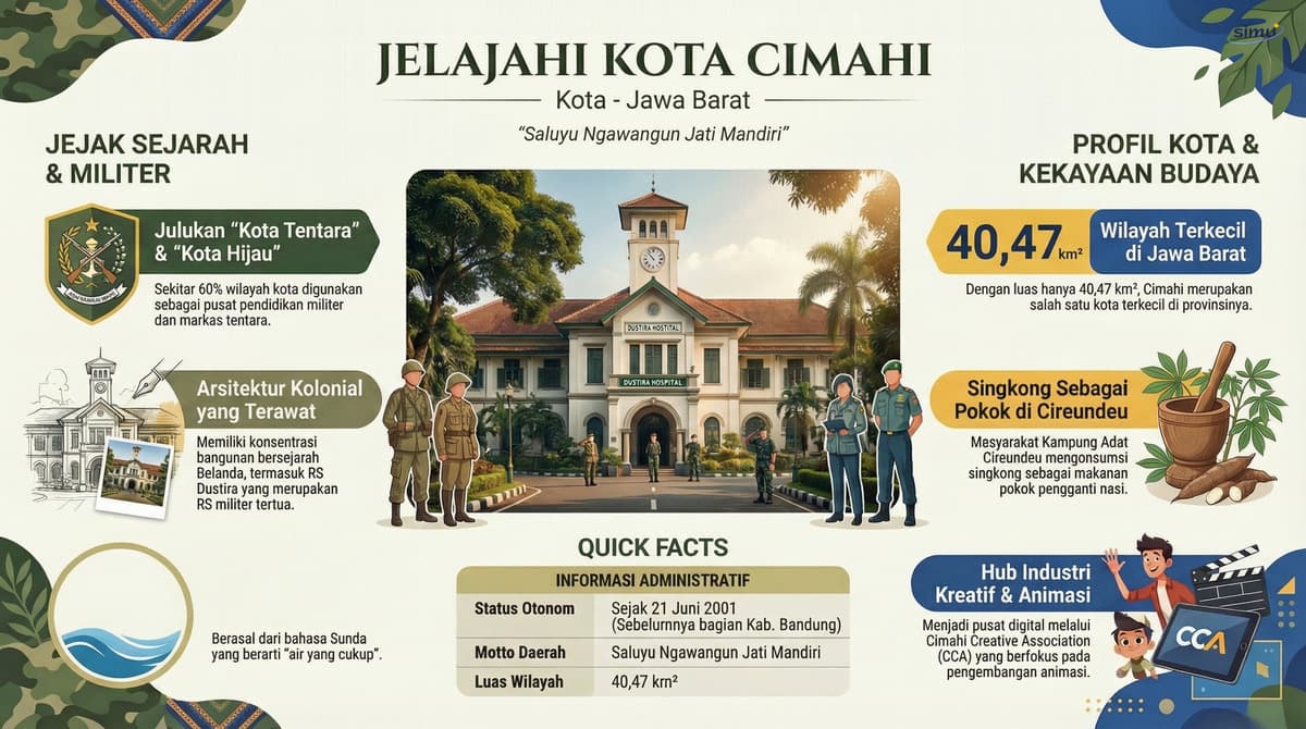 183 Kota Cimahi: Profil Wilayah, Sejarah Militer, dan Budaya Lokal