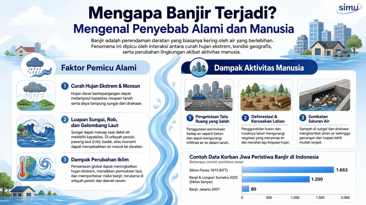 Mengapa Banjir Terjadi? Mengenal Penyebab Alami dan Manusia