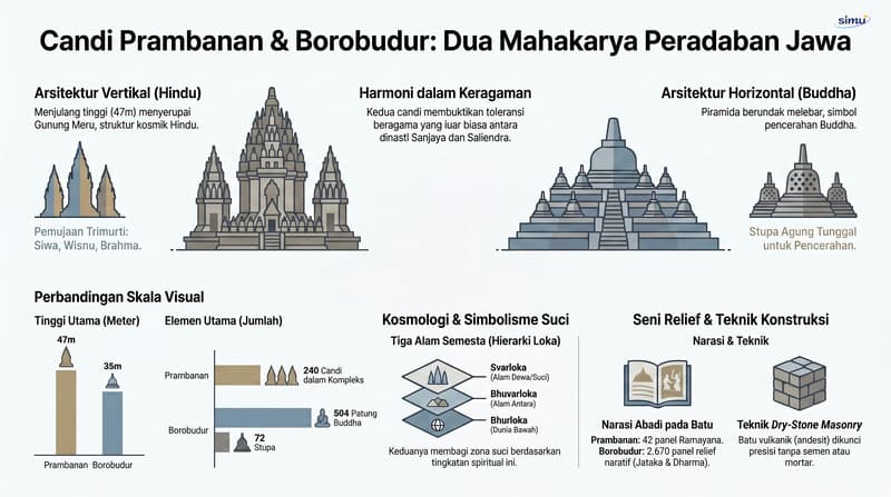 Perbandingan Candi Borobudur dan Candi Prambanan