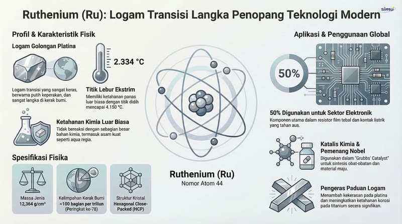 Unsur 044: Rutenium (Ru)
