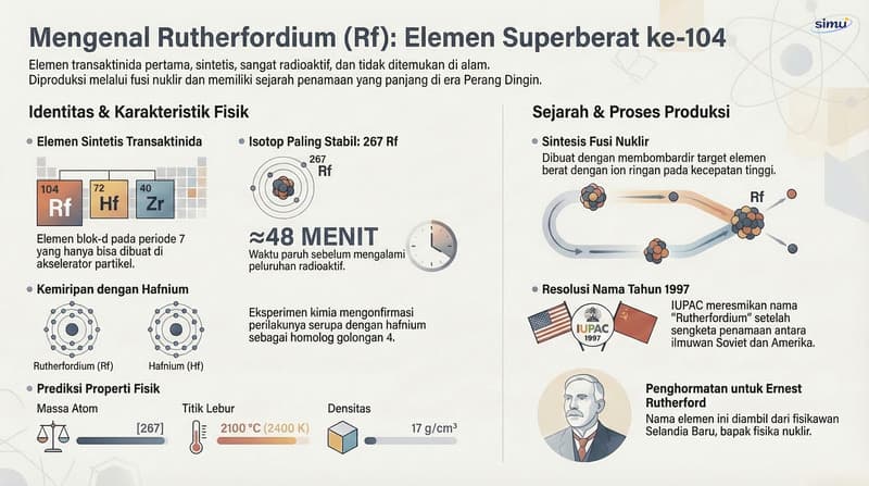 Unsur 104: Rutherfordium (Rf)