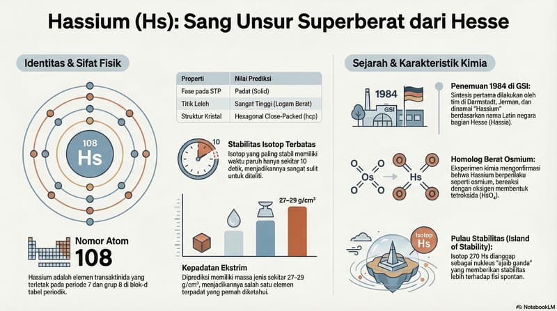 Unsur 108: Hassium (Hs)