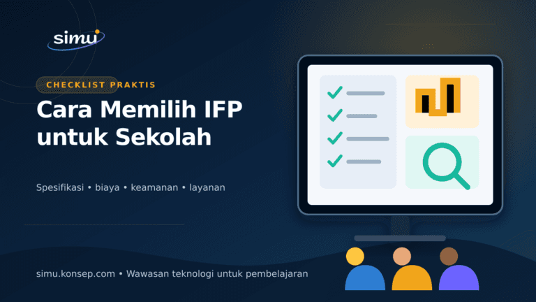 Ilustrasi checklist memilih IFP untuk sekolah