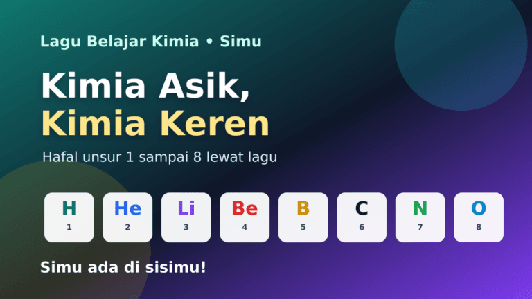 Featured image lagu Kimia Asik, Kimia Keren dari Simu dengan unsur H sampai O