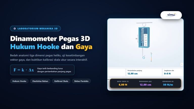 Simulasi Interaktif Dinamometer Pegas 3D