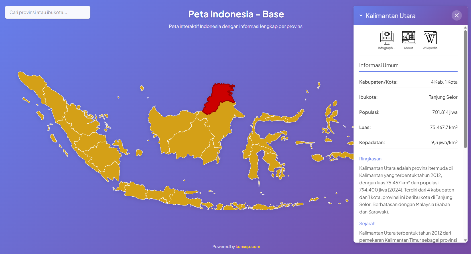 Peta Indonesia Sederhana